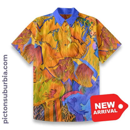All-Over Print Men’s Breathable Shirt|140GSM Slub Cotton