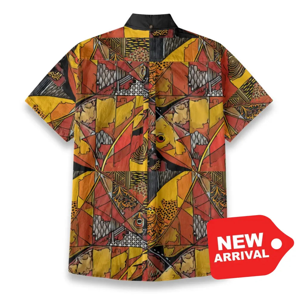 All-Over Print Men’s Breathable Shirt|140GSM Slub Cotton
