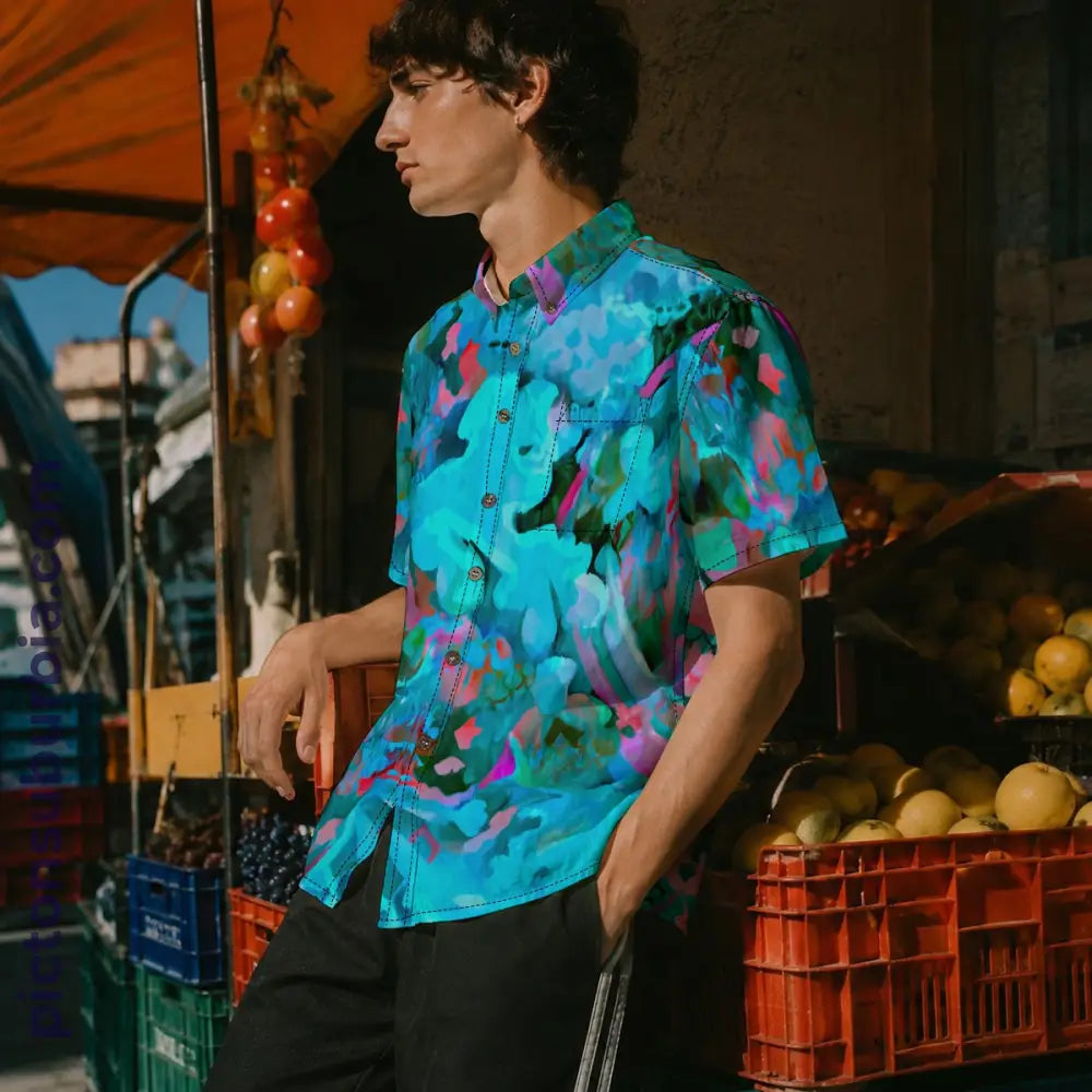 All-Over Print Men’s Breathable Shirt|140GSM Slub Cotton