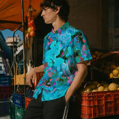 All-Over Print Men’s Breathable Shirt|140GSM Slub Cotton