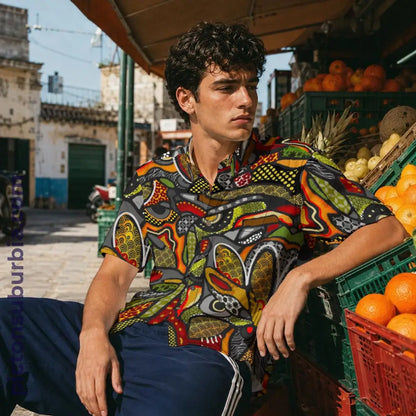 All-Over Print Men’s Breathable Shirt|140GSM Slub Cotton