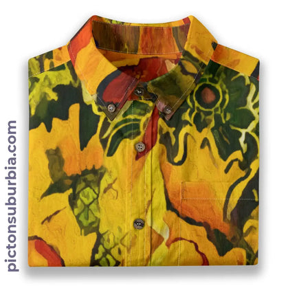 All-Over Print Men’s Breathable Shirt|140GSM Slub Cotton