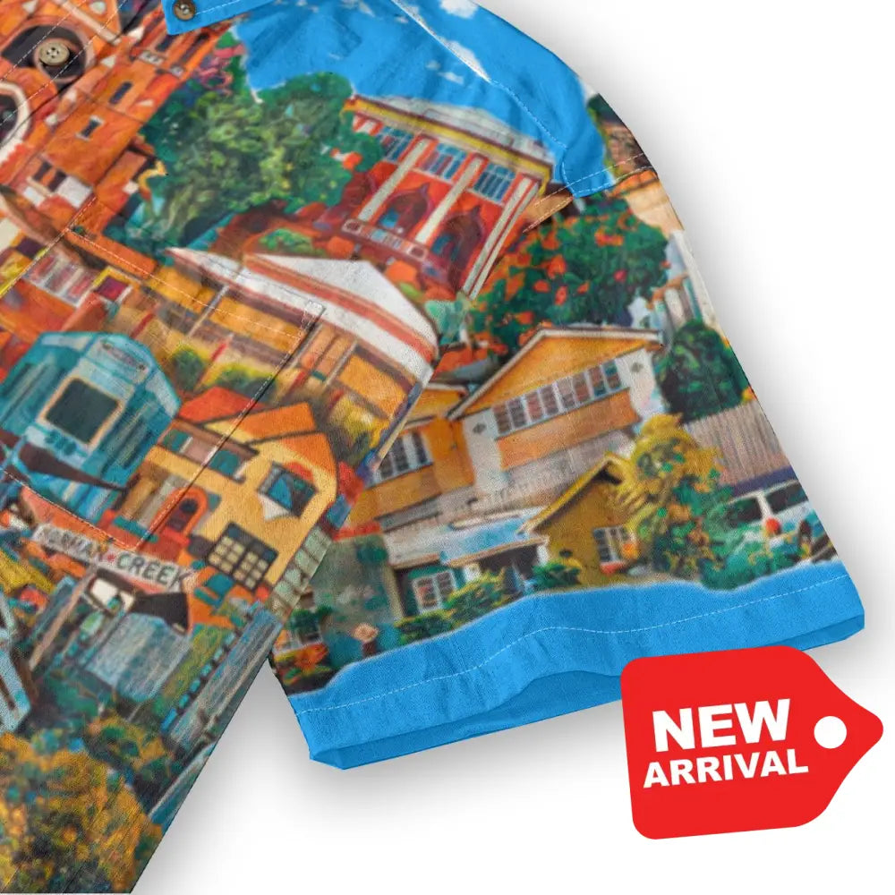 All-Over Print Men’s Breathable Shirt|140GSM Slub Cotton