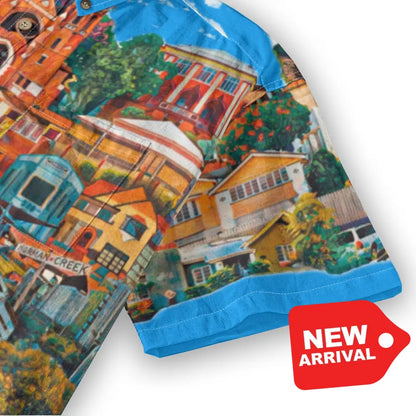 All-Over Print Men’s Breathable Shirt|140GSM Slub Cotton