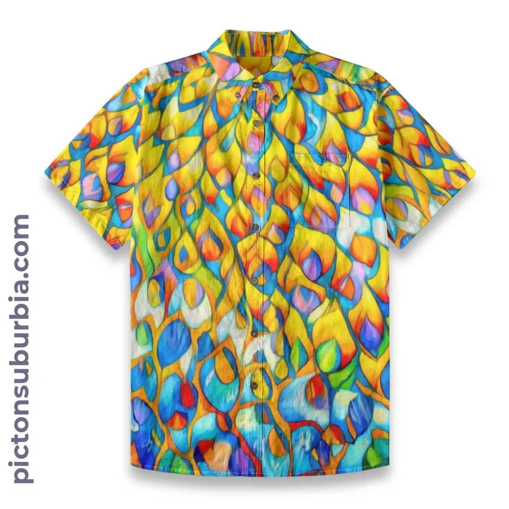 All-Over Print Men’s Breathable Shirt|140GSM Slub Cotton