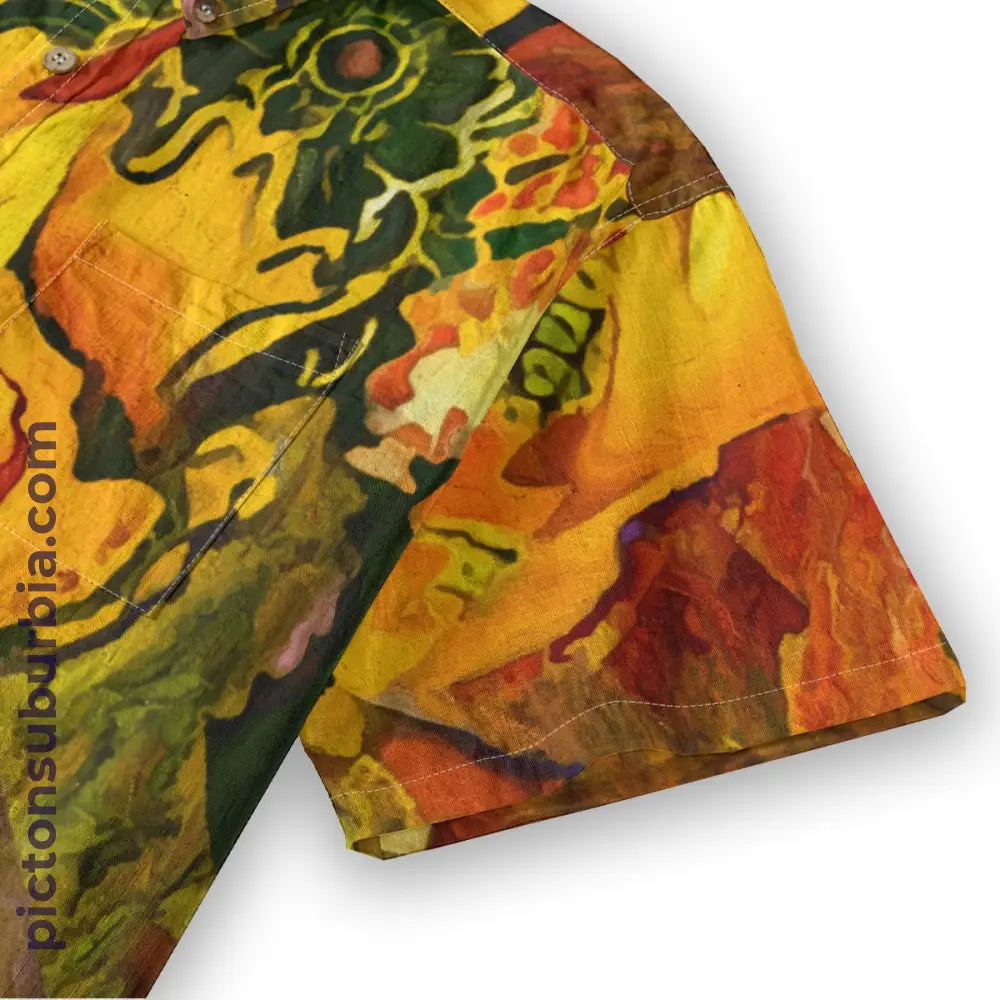 All-Over Print Men’s Breathable Shirt|140GSM Slub Cotton