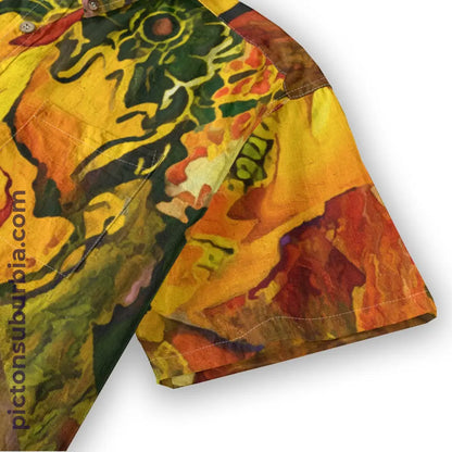 All-Over Print Men’s Breathable Shirt|140GSM Slub Cotton
