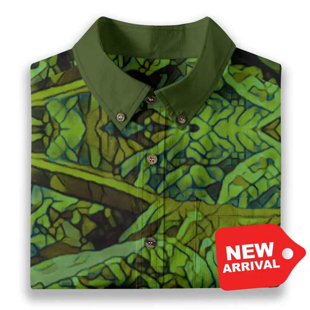 All-Over Print Men’s Breathable Shirt|140GSM Slub Cotton