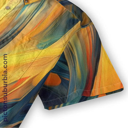 All-Over Print Men’s Breathable Shirt|140GSM Slub Cotton