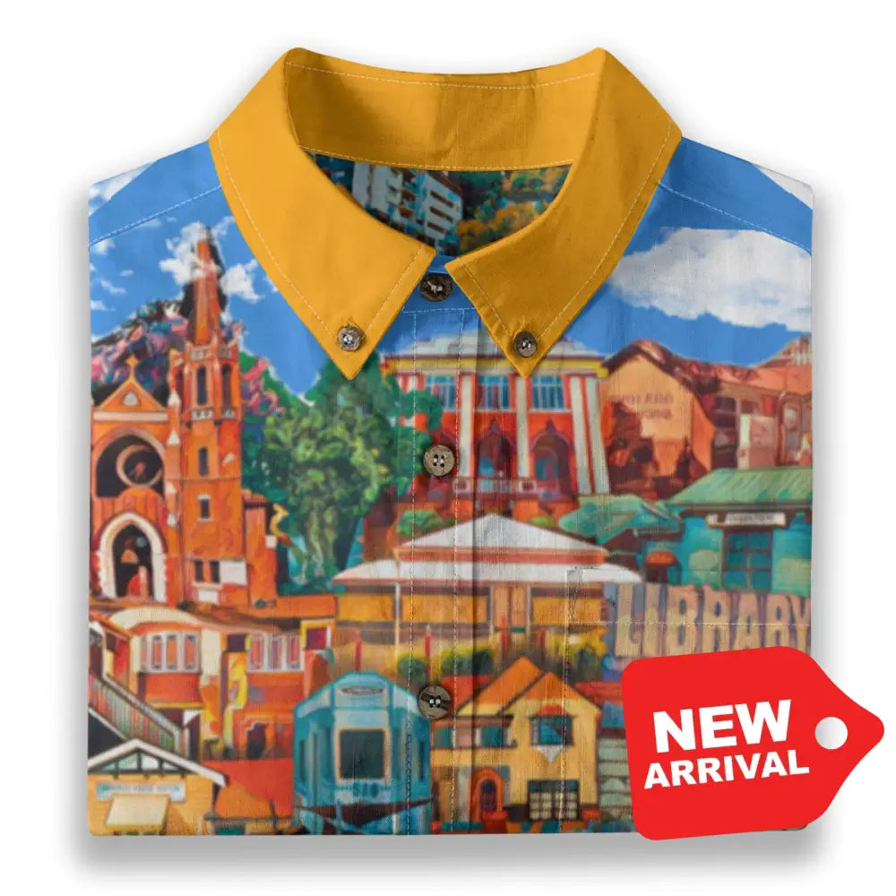 All-Over Print Men’s Breathable Shirt|140GSM Slub Cotton