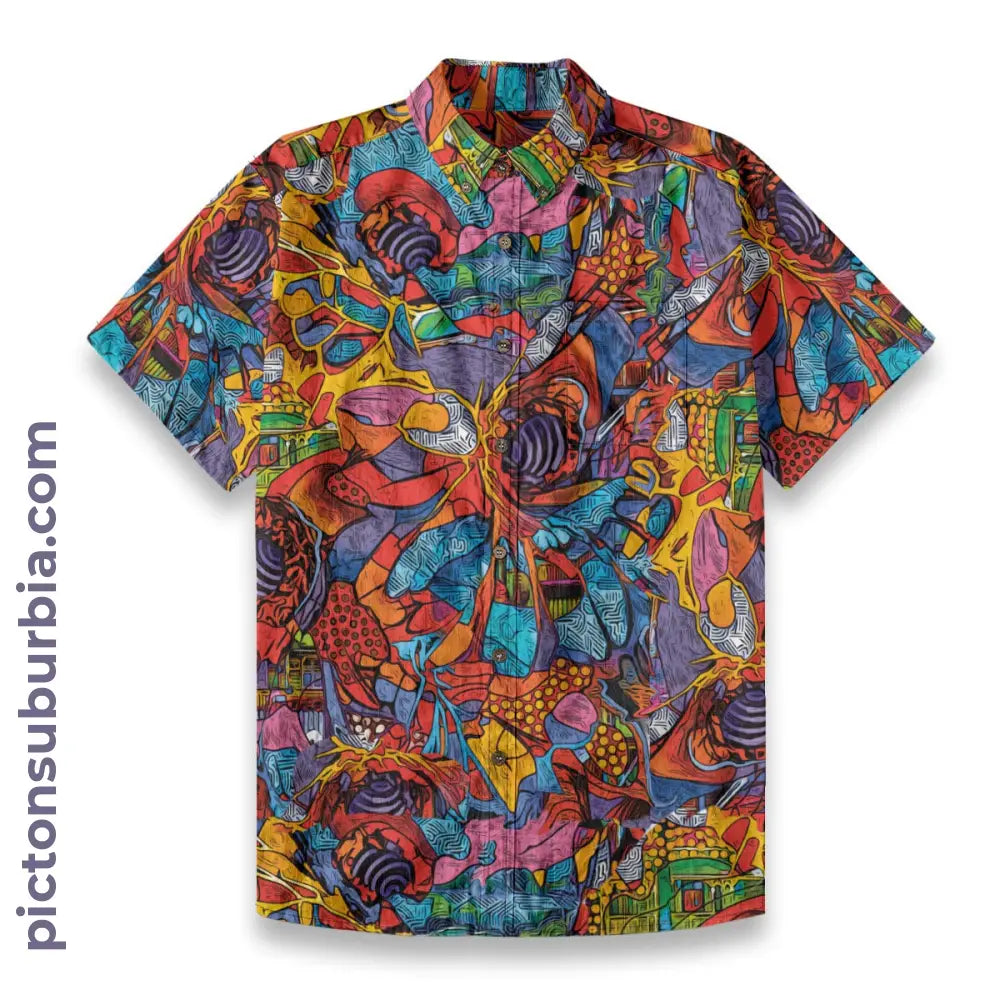 All-Over Print Men’s Breathable Shirt|140GSM Slub Cotton
