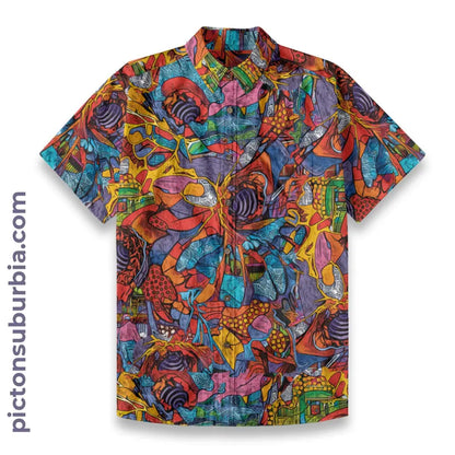 All-Over Print Men’s Breathable Shirt|140GSM Slub Cotton
