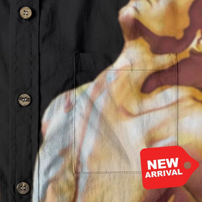 All-Over Print Men’s Breathable Shirt|140GSM Slub Cotton