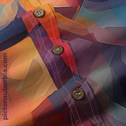 All-Over Print Men’s Breathable Shirt|140GSM Slub Cotton