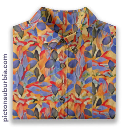 All-Over Print Men’s Breathable Shirt|140GSM Slub Cotton