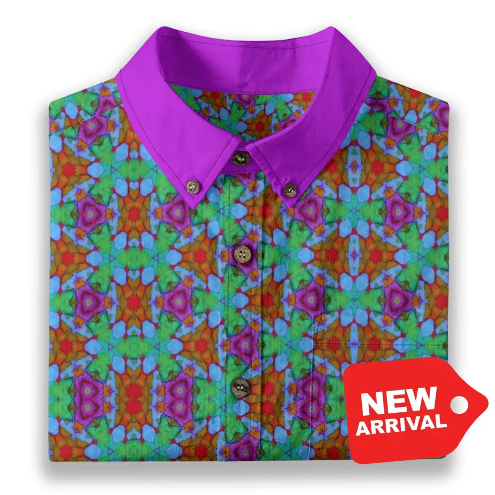 All-Over Print Men’s Breathable Shirt|140GSM Slub Cotton