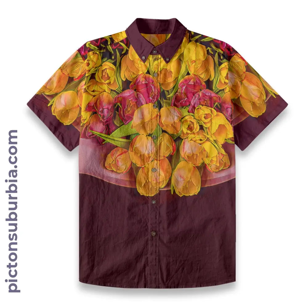 All-Over Print Men’s Breathable Shirt|140GSM Slub Cotton