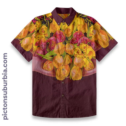 All-Over Print Men’s Breathable Shirt|140GSM Slub Cotton
