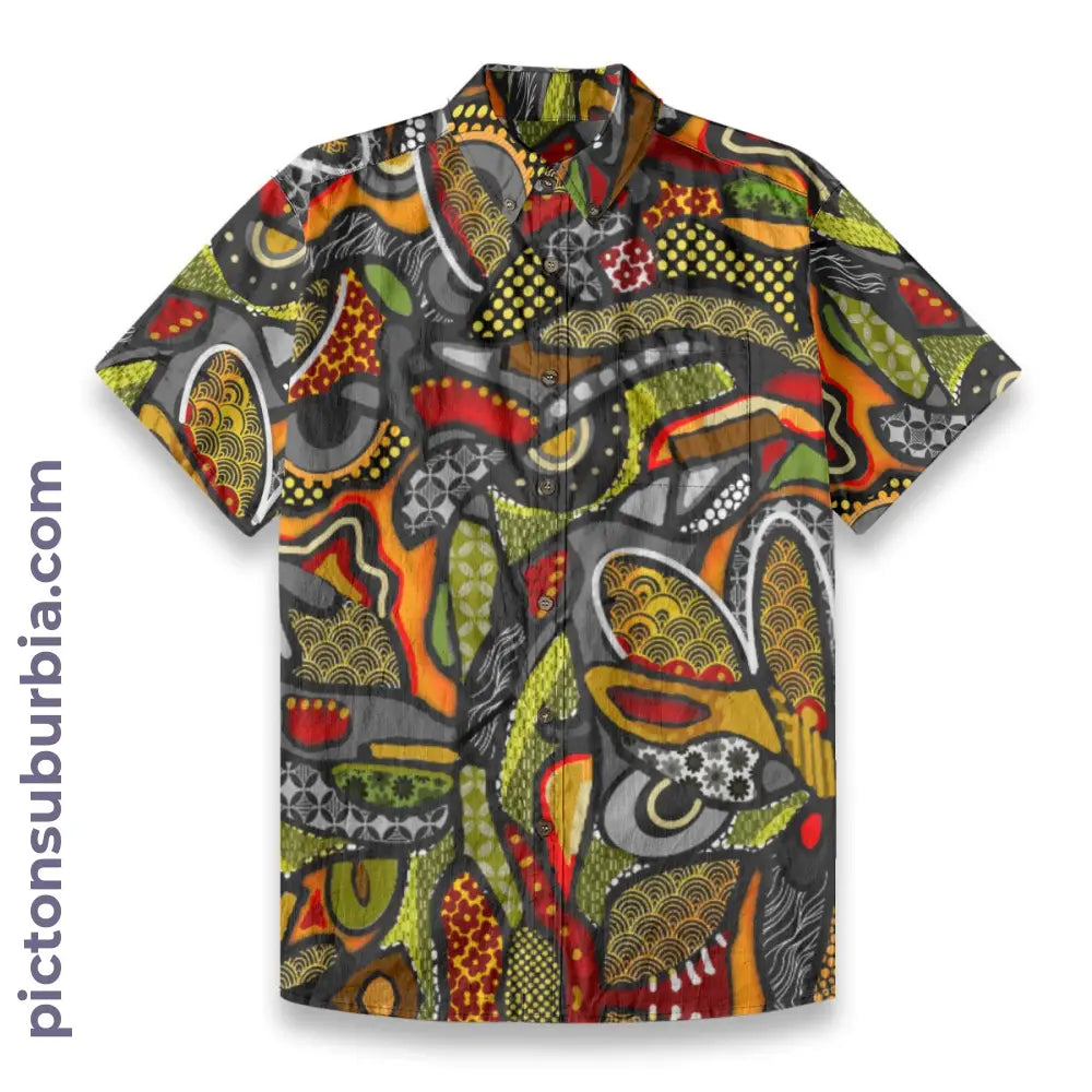 All-Over Print Men’s Breathable Shirt|140GSM Slub Cotton