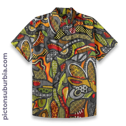 All-Over Print Men’s Breathable Shirt|140GSM Slub Cotton