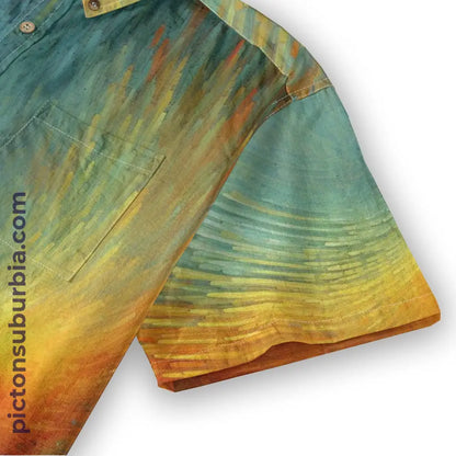 All-Over Print Men’s Breathable Shirt|140GSM Slub Cotton