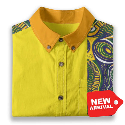 All-Over Print Men’s Breathable Shirt|140GSM Slub Cotton