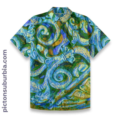 All-Over Print Men’s Breathable Shirt|140GSM Slub Cotton