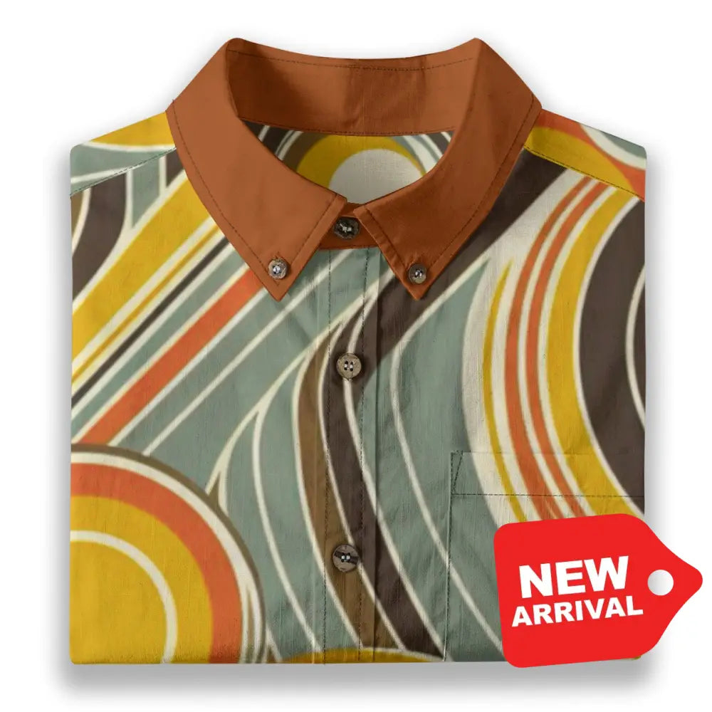 All-Over Print Men’s Breathable Shirt|140GSM Slub Cotton