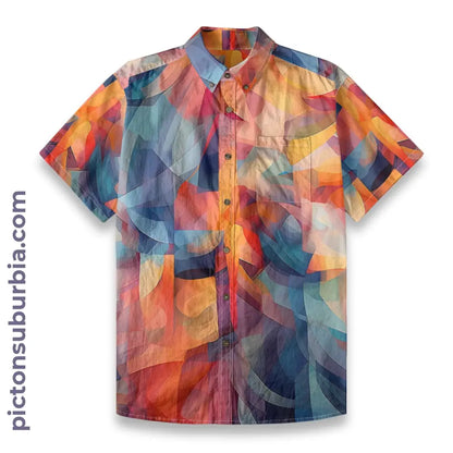 All-Over Print Men’s Breathable Shirt|140GSM Slub Cotton