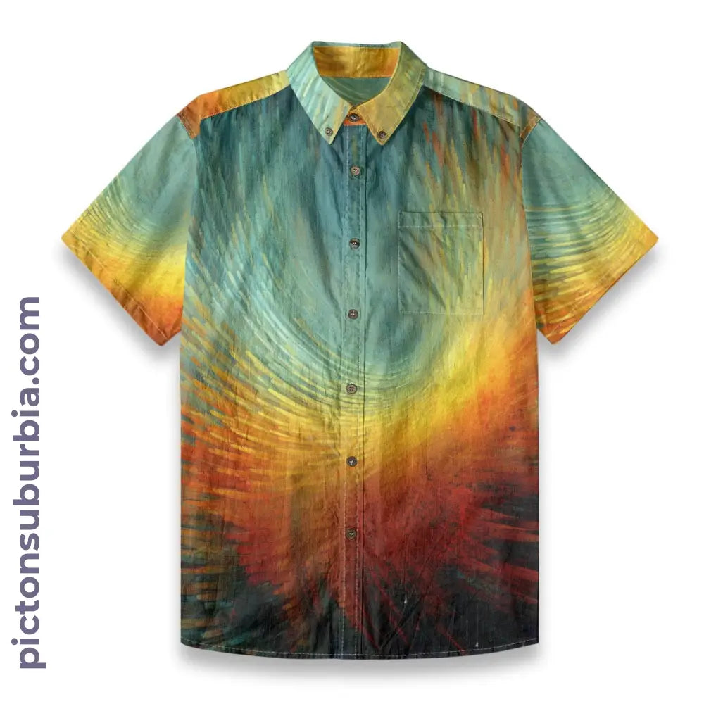 All-Over Print Men’s Breathable Shirt|140GSM Slub Cotton