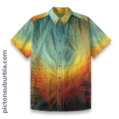 All-Over Print Men’s Breathable Shirt|140GSM Slub Cotton