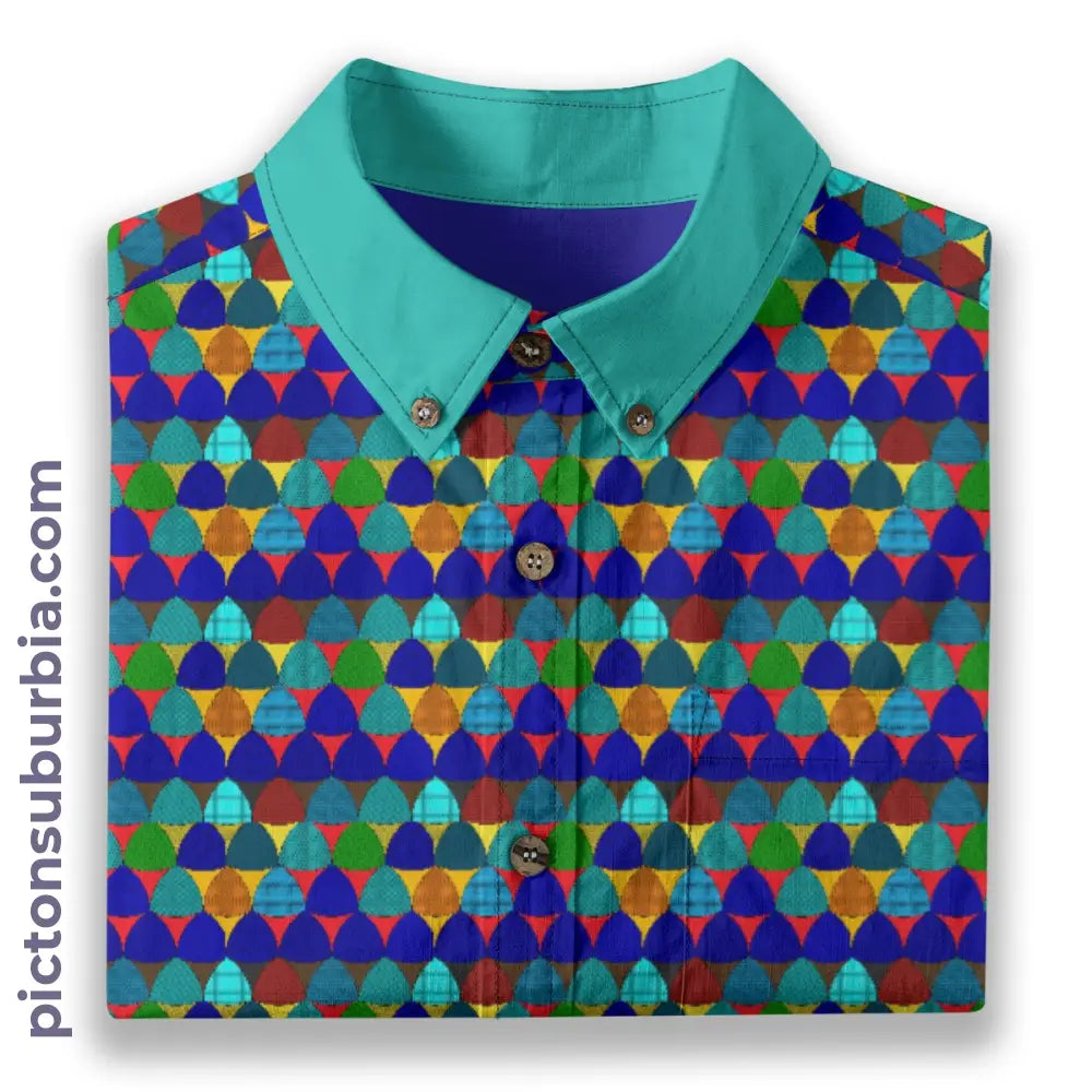 All-Over Print Men’s Breathable Shirt|140GSM Slub Cotton