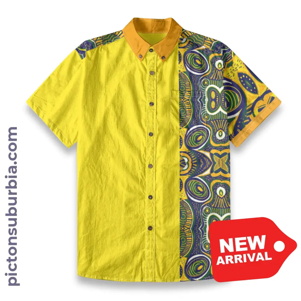 All-Over Print Men’s Breathable Shirt|140GSM Slub Cotton