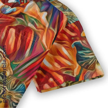 All-Over Print Men’s Breathable Shirt|140GSM Slub Cotton