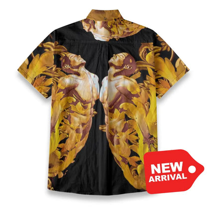 All-Over Print Men’s Breathable Shirt|140GSM Slub Cotton