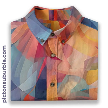 All-Over Print Men’s Breathable Shirt|140GSM Slub Cotton