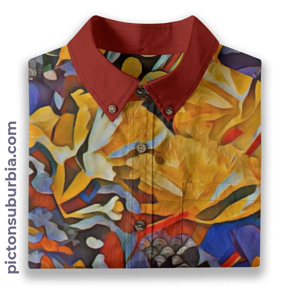 All-Over Print Men’s Breathable Shirt|140GSM Slub Cotton