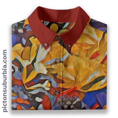 All-Over Print Men’s Breathable Shirt|140GSM Slub Cotton