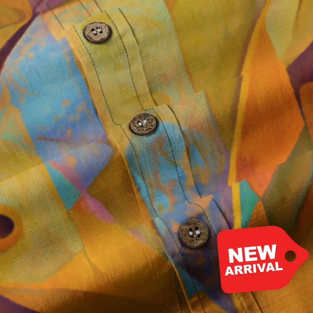 All-Over Print Men’s Breathable Shirt|140GSM Slub Cotton