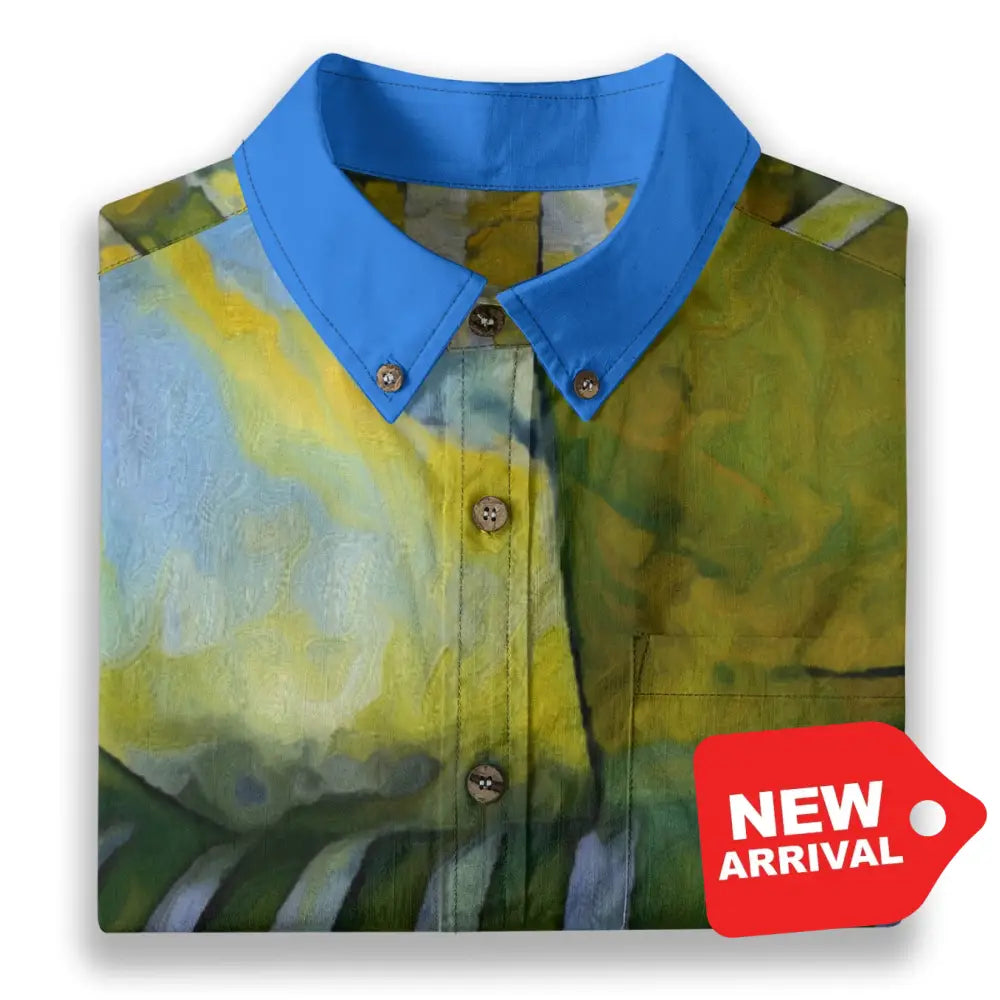 All-Over Print Men’s Breathable Shirt|140GSM Slub Cotton