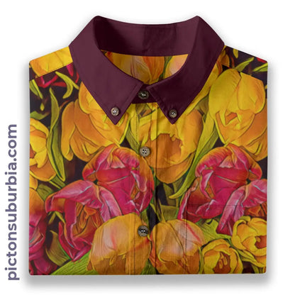 All-Over Print Men’s Breathable Shirt|140GSM Slub Cotton