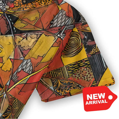 All-Over Print Men’s Breathable Shirt|140GSM Slub Cotton