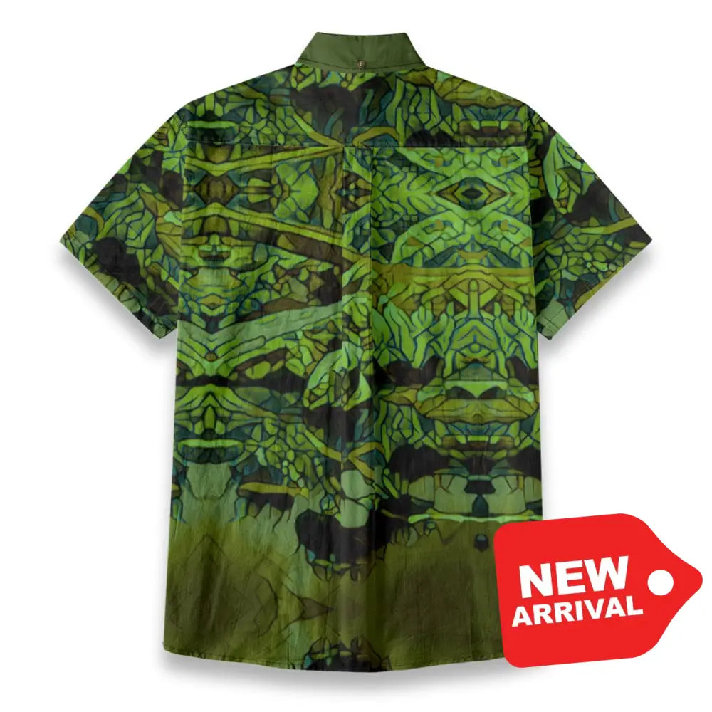 All-Over Print Men’s Breathable Shirt|140GSM Slub Cotton