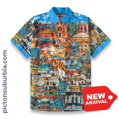 All-Over Print Men’s Breathable Shirt|140GSM Slub Cotton