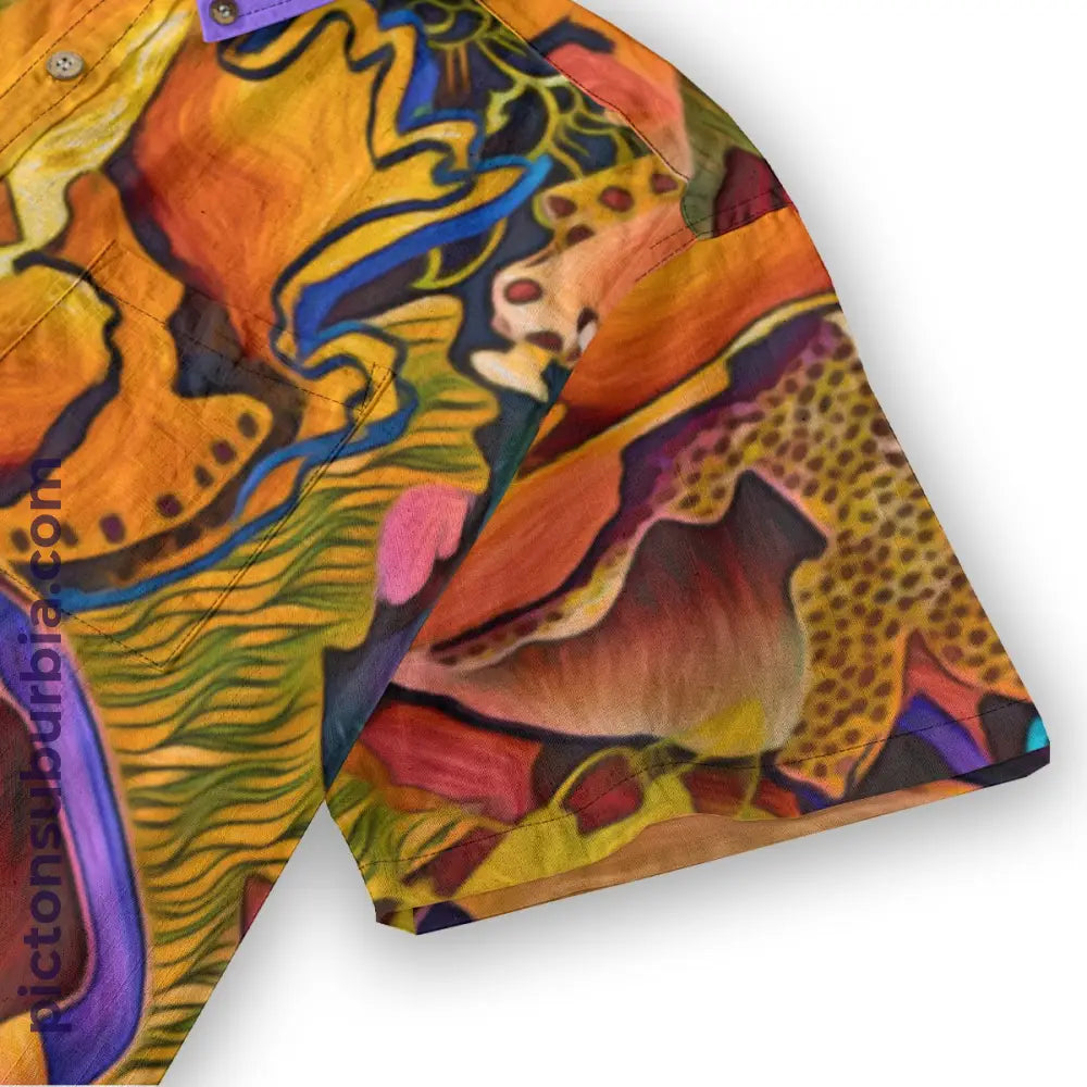 All-Over Print Men’s Breathable Shirt|140GSM Slub Cotton