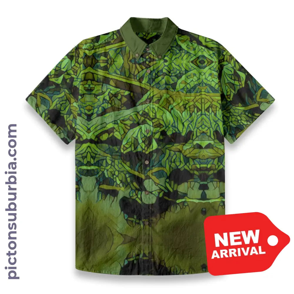 All-Over Print Men’s Breathable Shirt|140GSM Slub Cotton