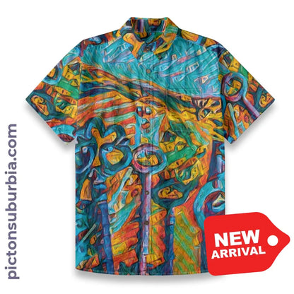 All-Over Print Men’s Breathable Shirt|140GSM Slub Cotton
