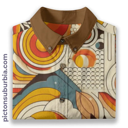 All-Over Print Men’s Breathable Shirt|140GSM Slub Cotton