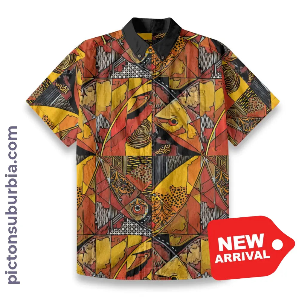 All-Over Print Men’s Breathable Shirt|140GSM Slub Cotton