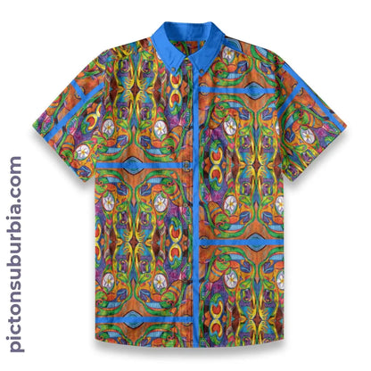 All-Over Print Men’s Breathable Shirt|140GSM Slub Cotton